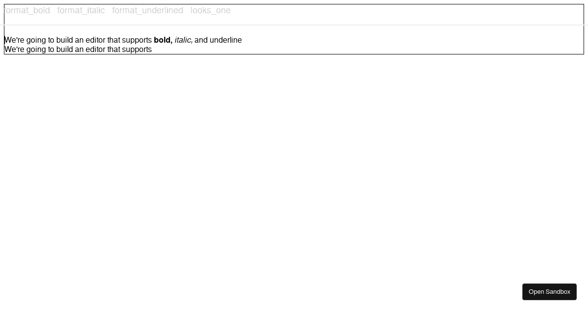 Slatejs - mark - Codesandbox