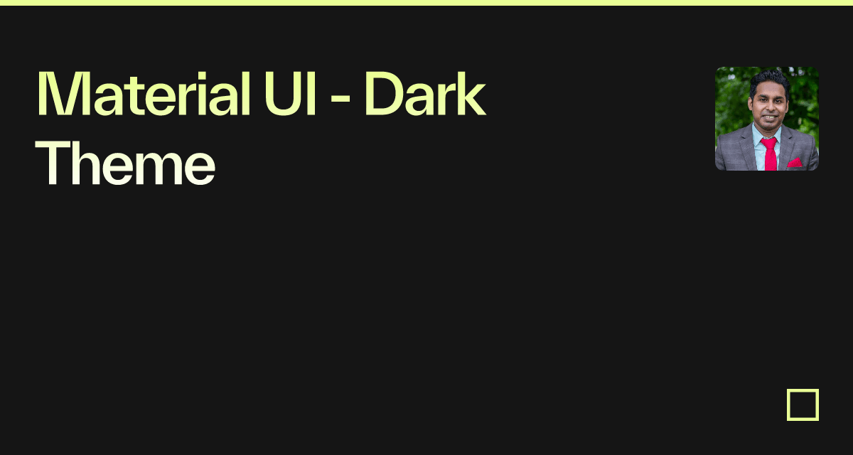 material-ui-dark-theme-codesandbox