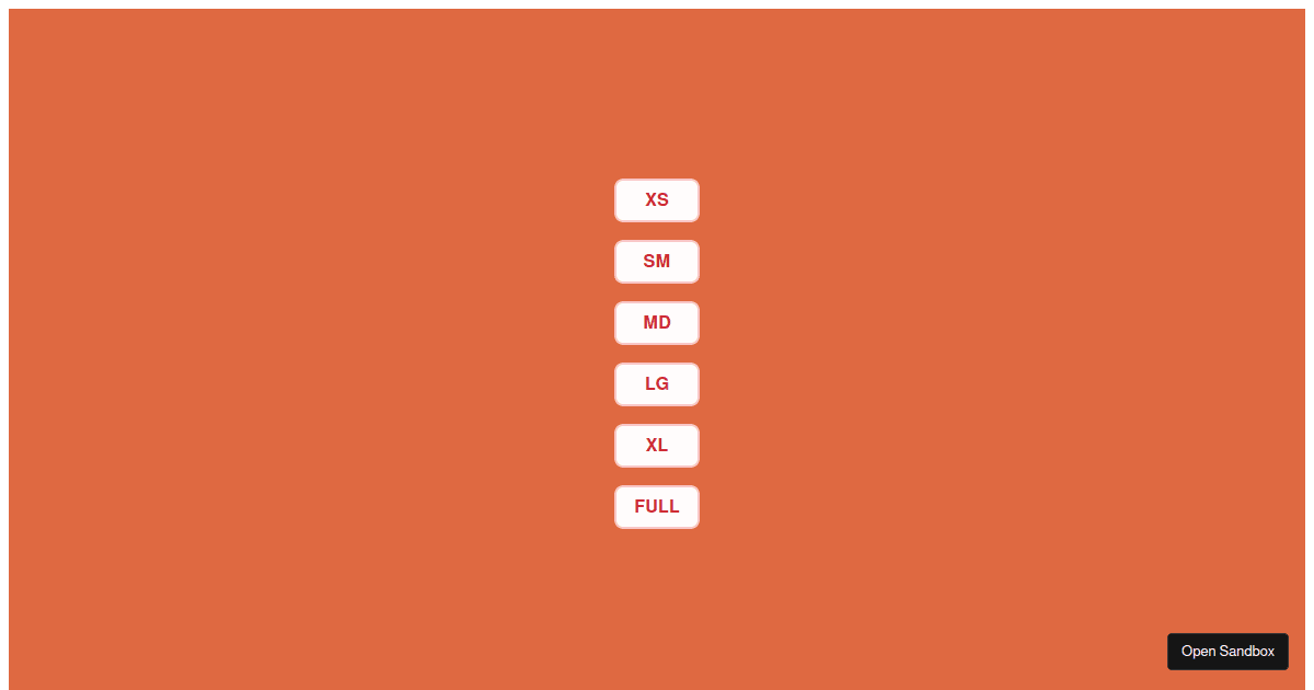 Sheet sizes - Codesandbox