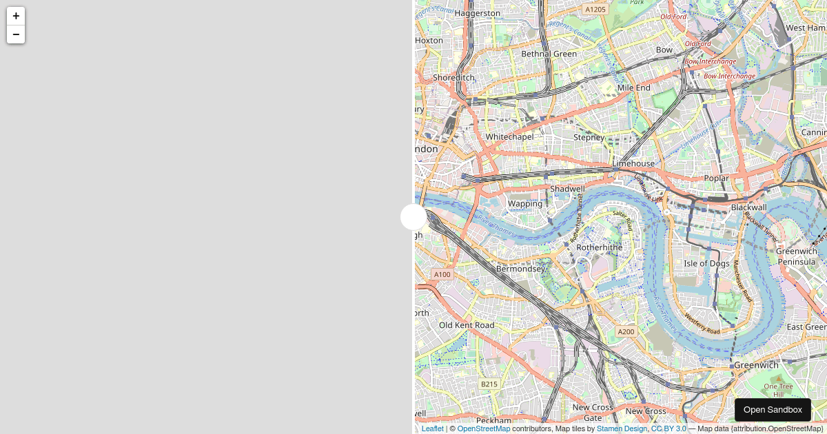 React leaflet side-by-side (forked) - Codesandbox