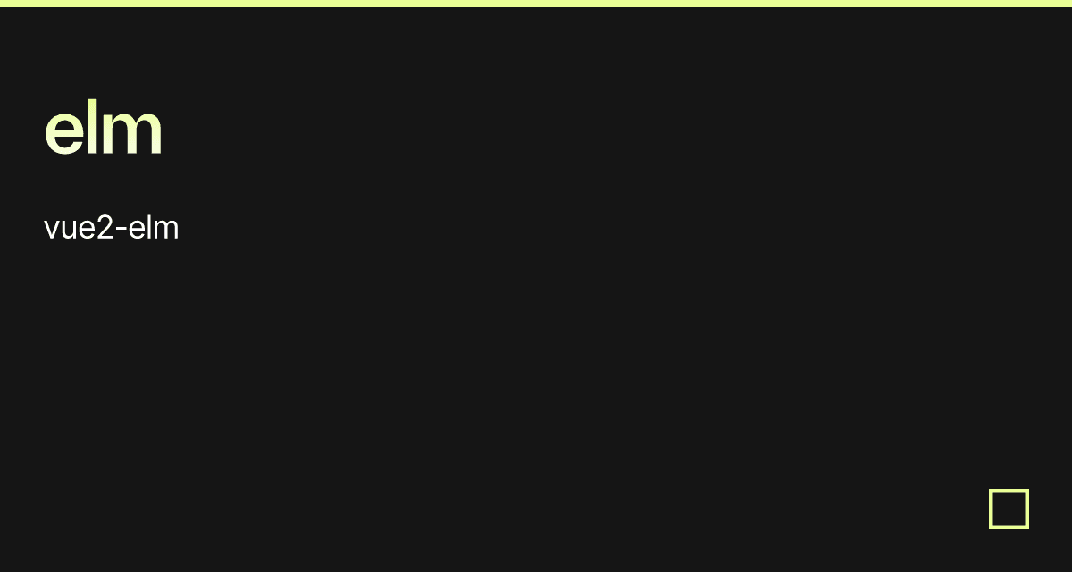 elm - Codesandbox