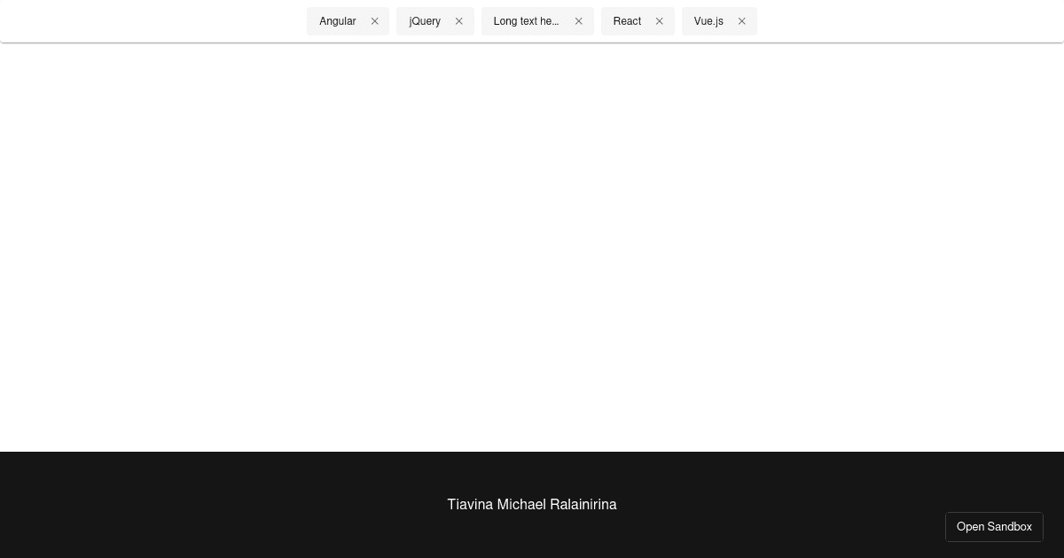 react - Codesandbox