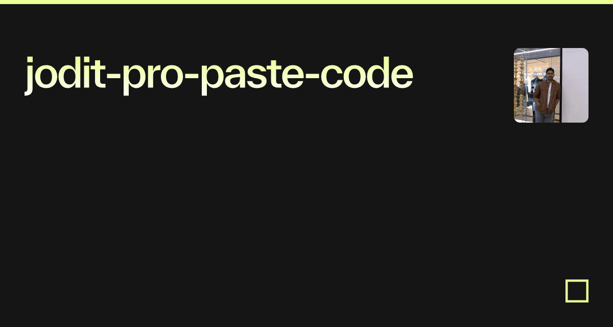 jodit-pro-paste-code - Codesandbox