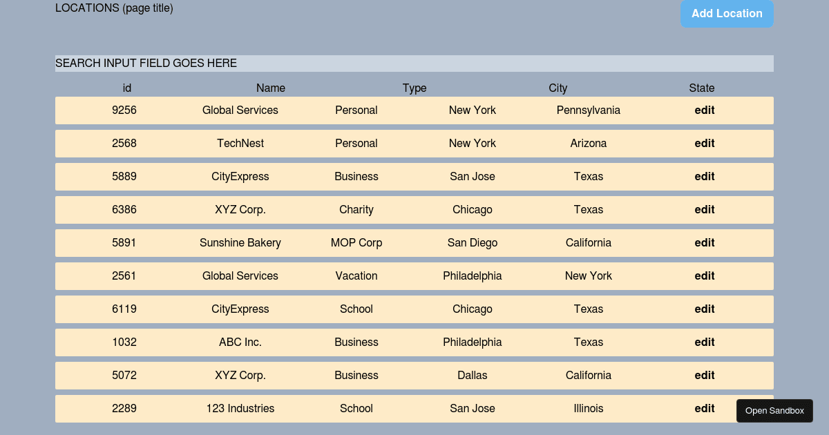 time-distance-tracker-locations-mockup - Codesandbox