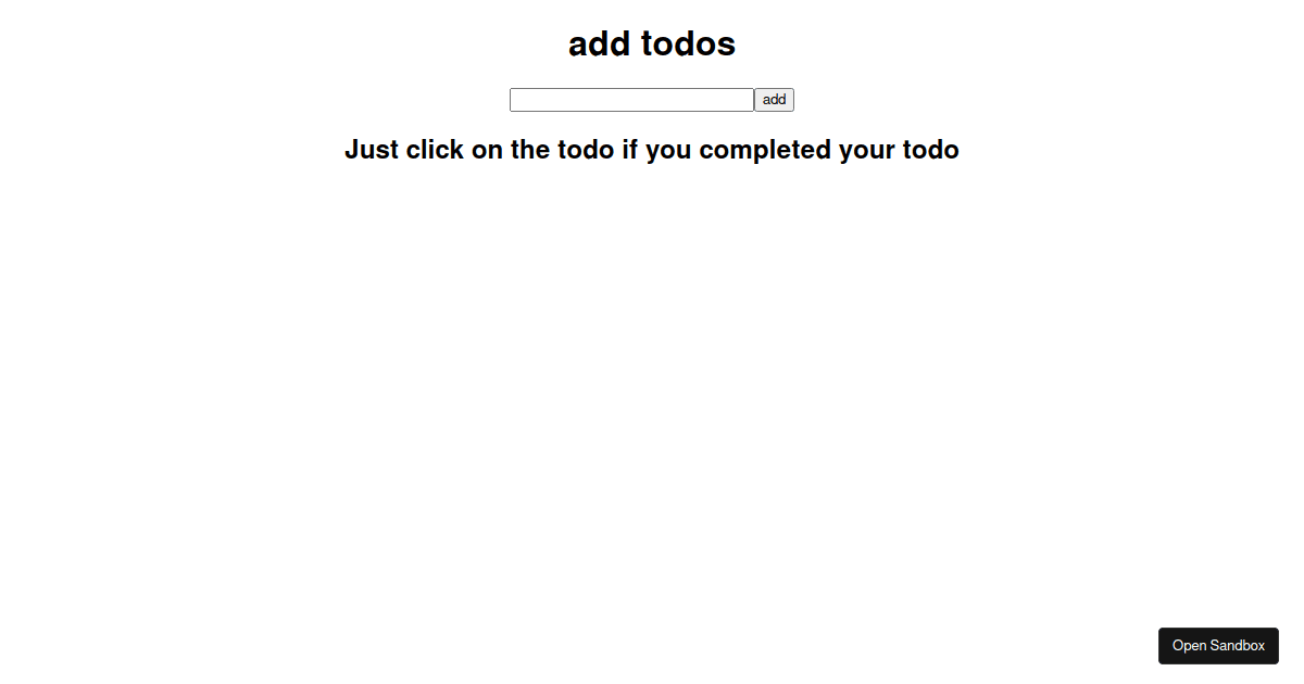 react - Codesandbox