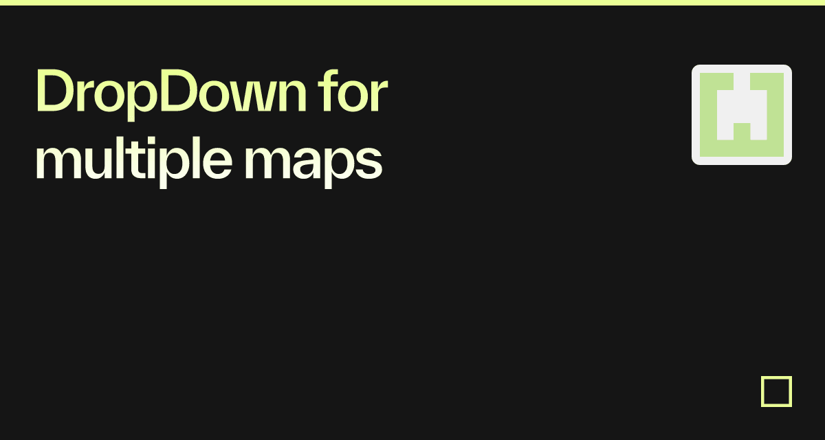 DropDown for multiple maps - Codesandbox