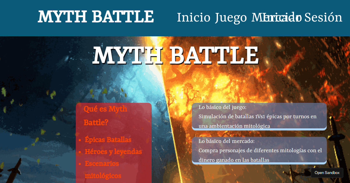 Proyecto (main) (beta) - Codesandbox