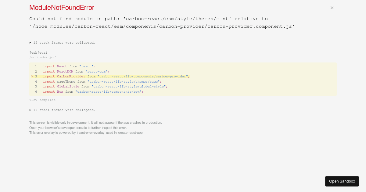 carbon-quickstart - Codesandbox