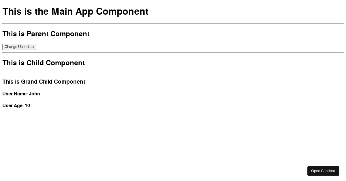 react context - Codesandbox