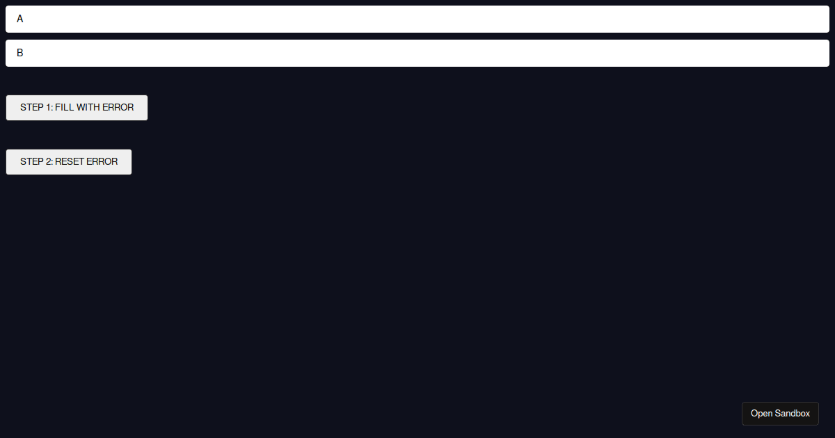 React Hook Form - useForm Template (forked) - Codesandbox
