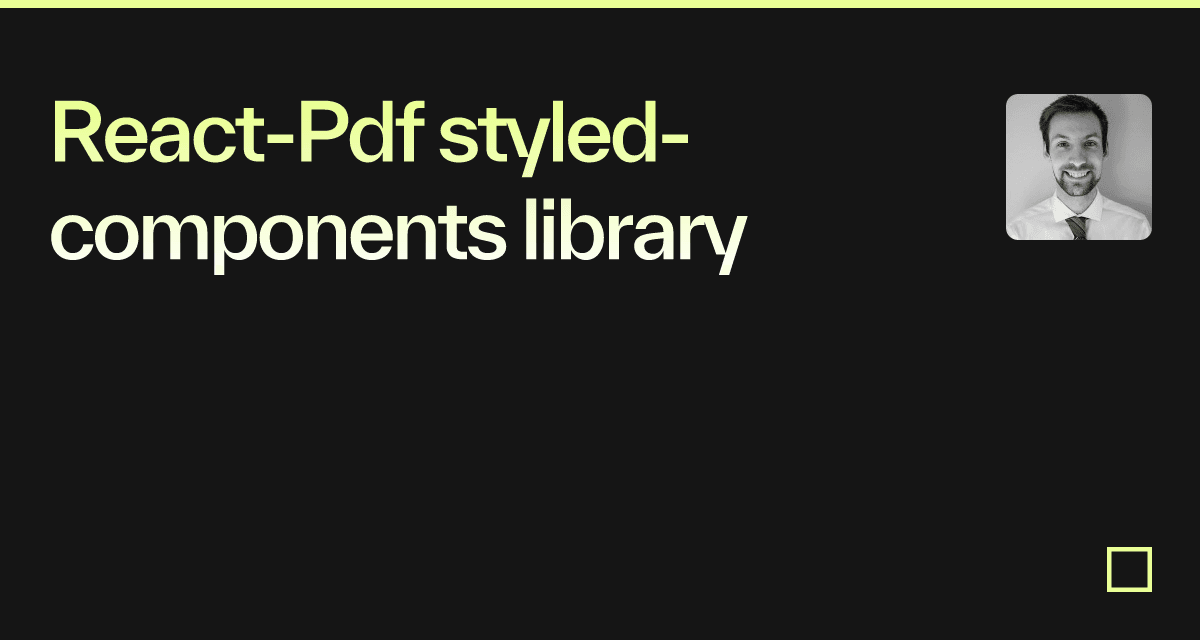 ReactPdf library Codesandbox