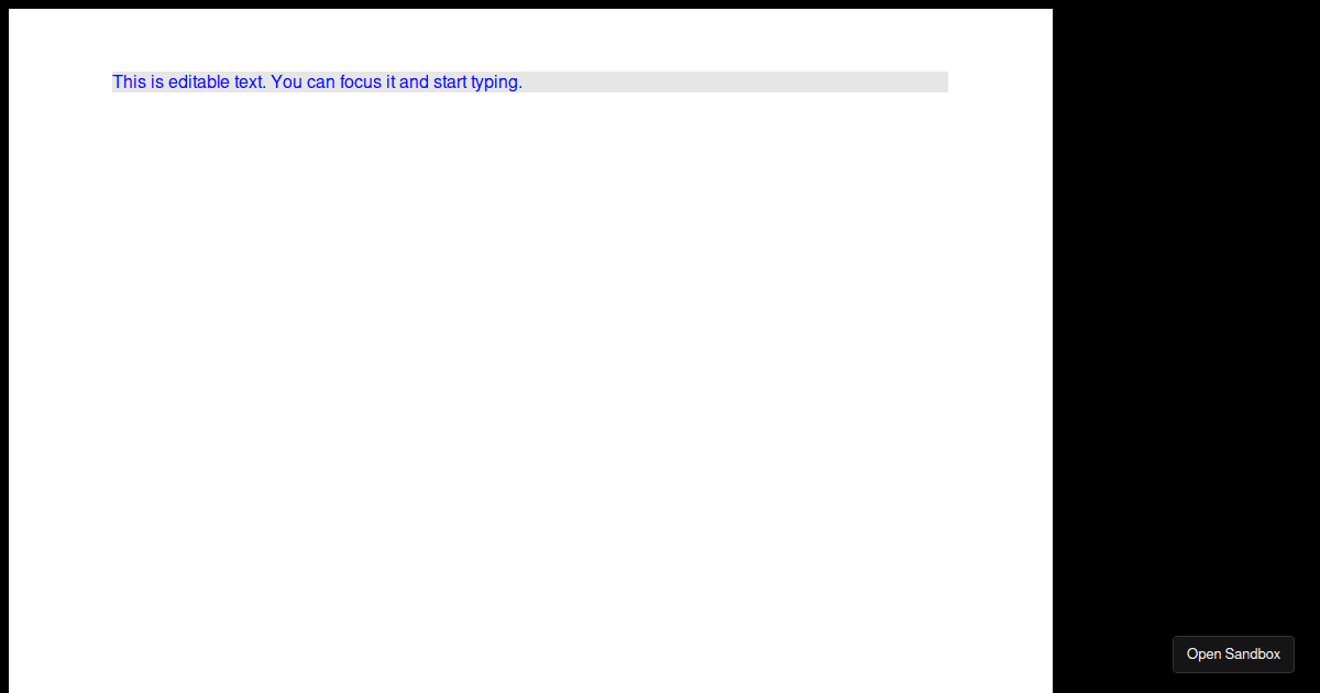 Prosemirror test (forked) - Codesandbox