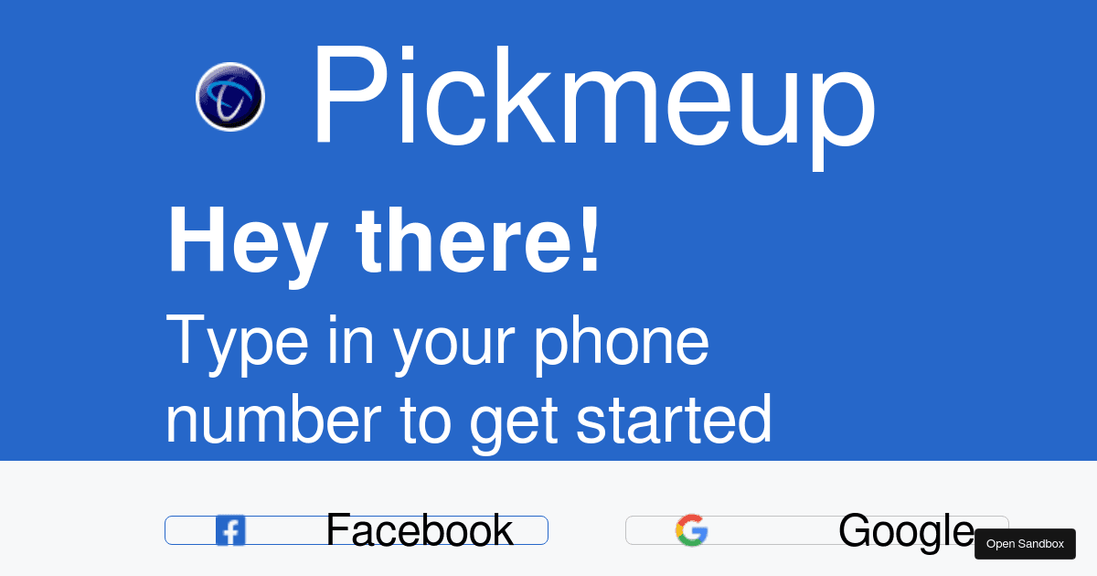 Pickmeup logintask Codesandbox pickmeup-logintask-codesandbox