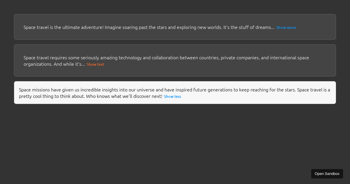 01-text-expander - Codesandbox