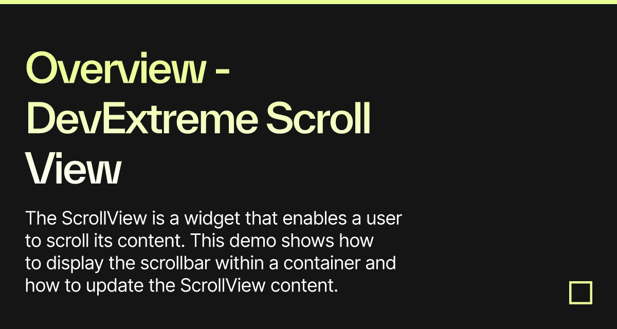 Overview - DevExtreme Scroll View - Codesandbox