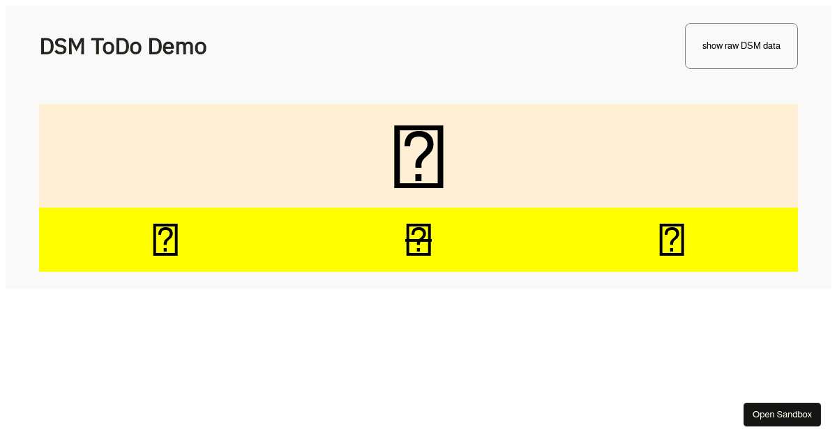dsm-todos - Codesandbox