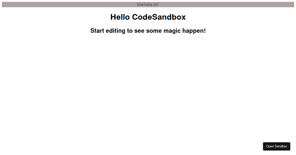 react component combining - Codesandbox