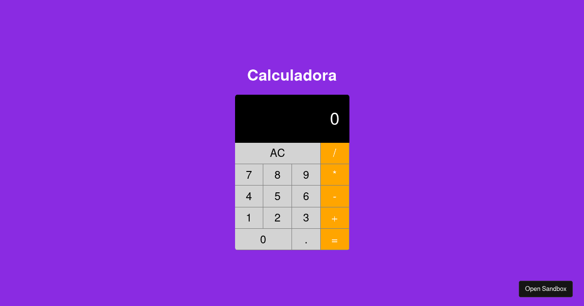 calculadora - Codesandbox