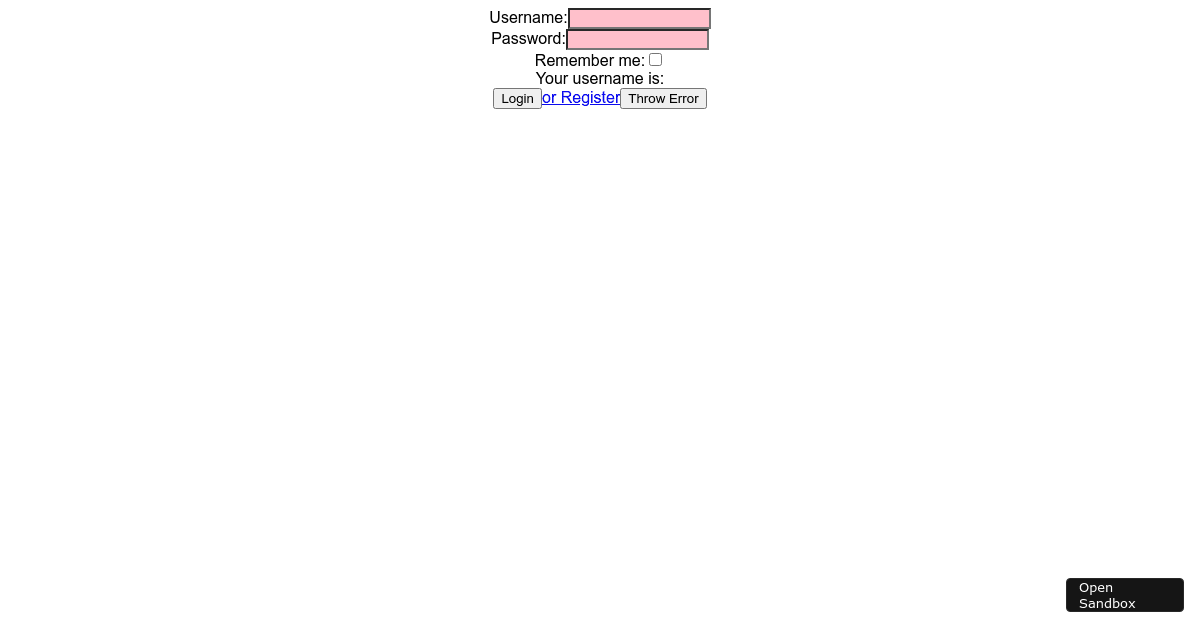 react - Codesandbox