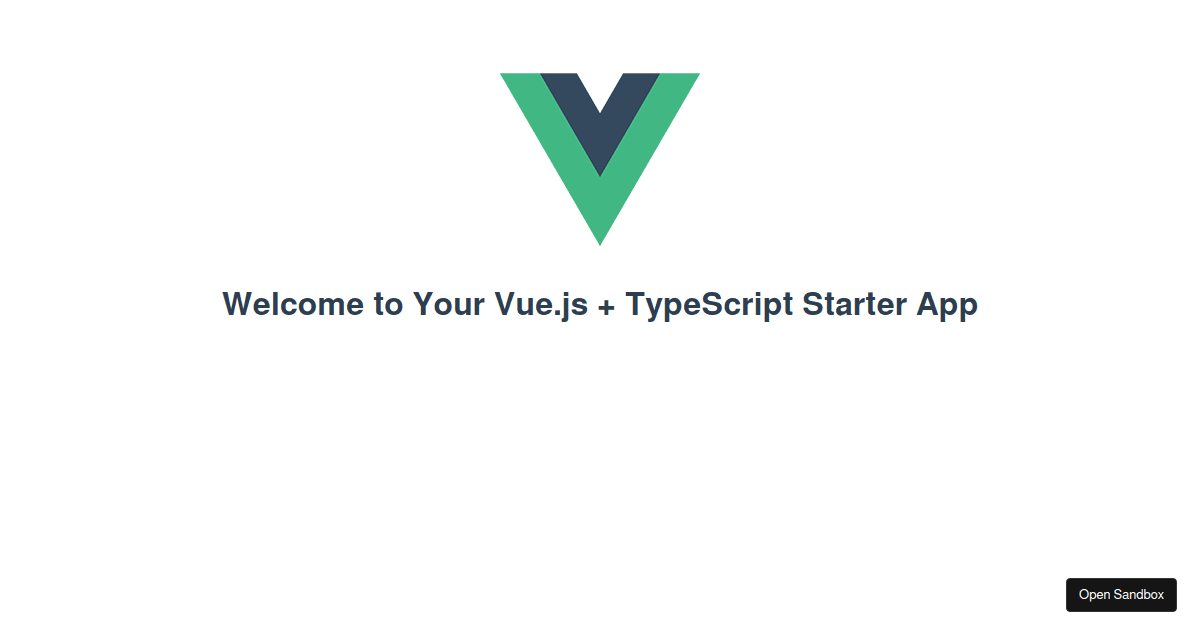 Vue2+TS Scaffold - Codesandbox