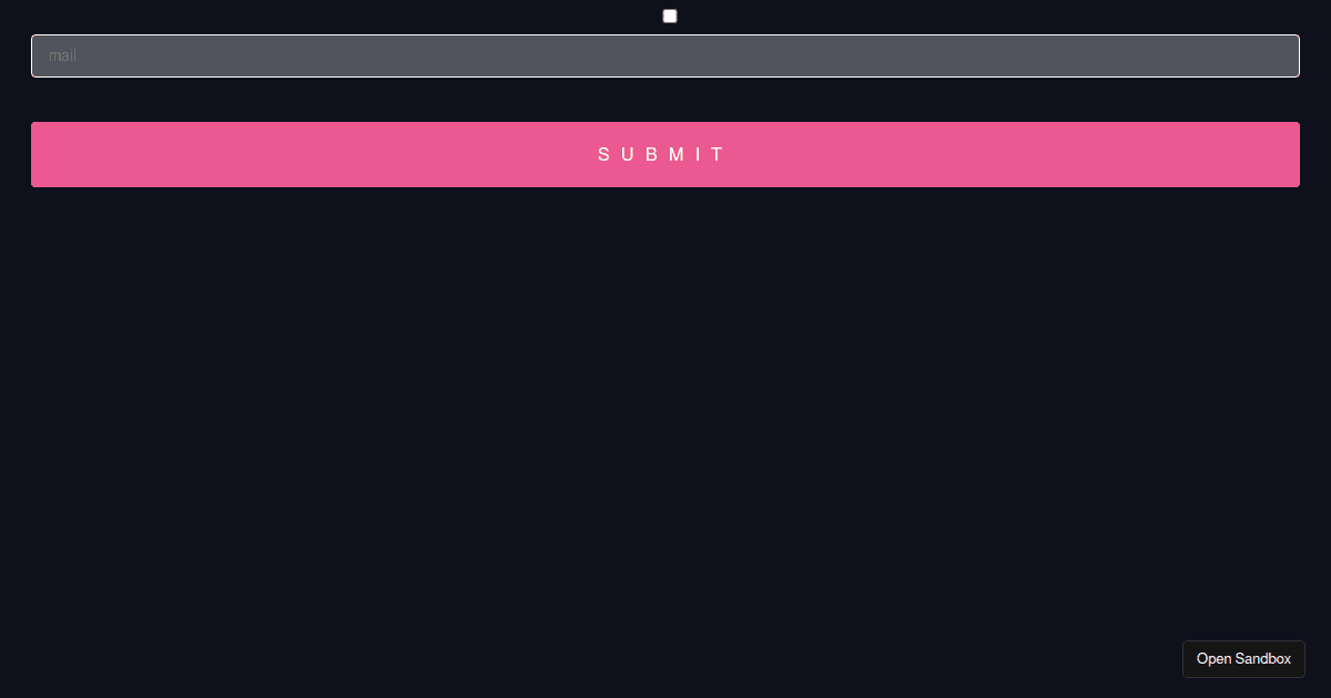 React Hook Form Modal Form / Conditional Inputs Codesandbox