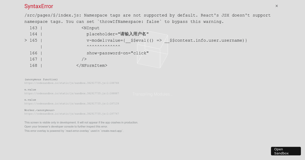 demo - Codesandbox