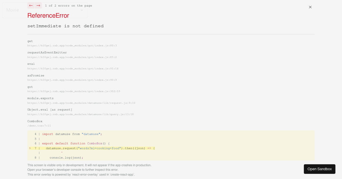 ComboBox demo — Material UI (forked) - Codesandbox