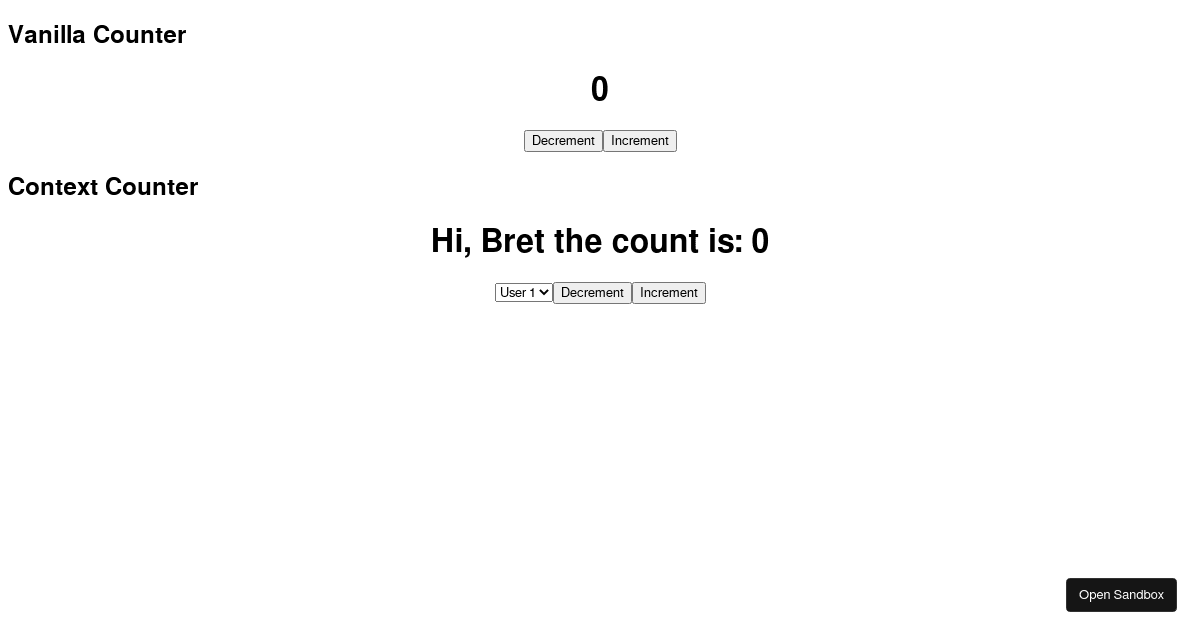 Testing Strategies using Counter - Codesandbox