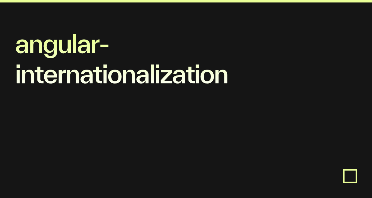 angular-internationalization - Codesandbox