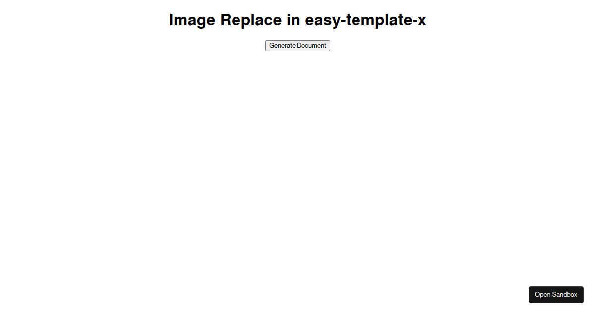 image swap easy template x - Codesandbox