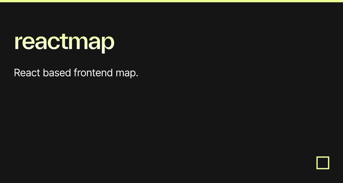 reactmap - Codesandbox
