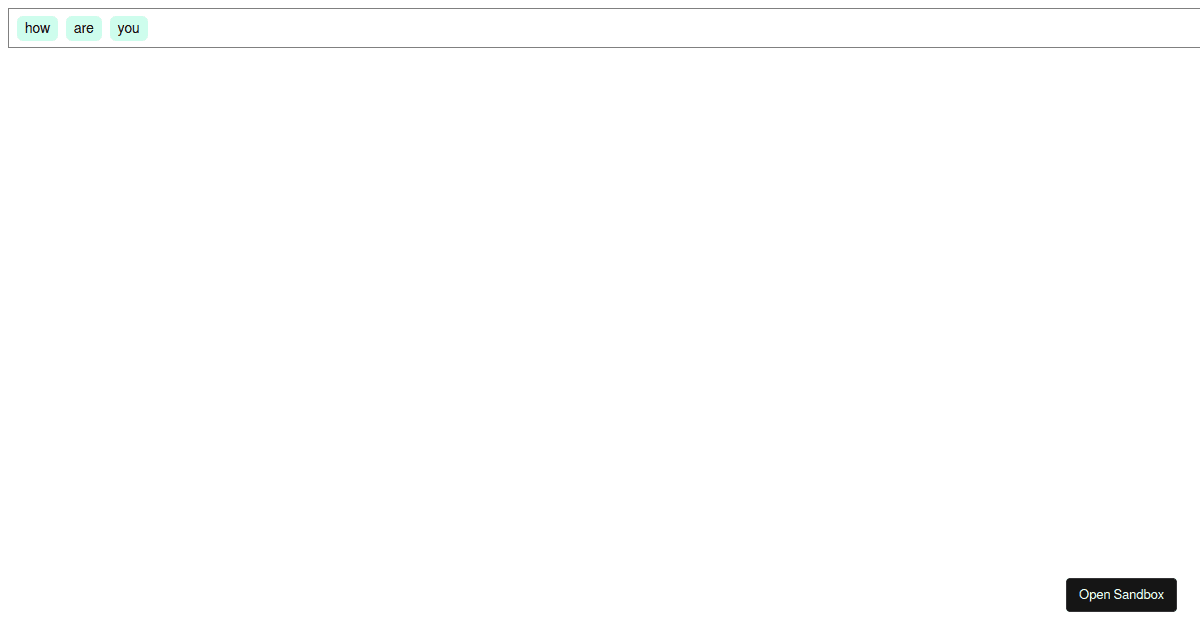 search bar - Codesandbox