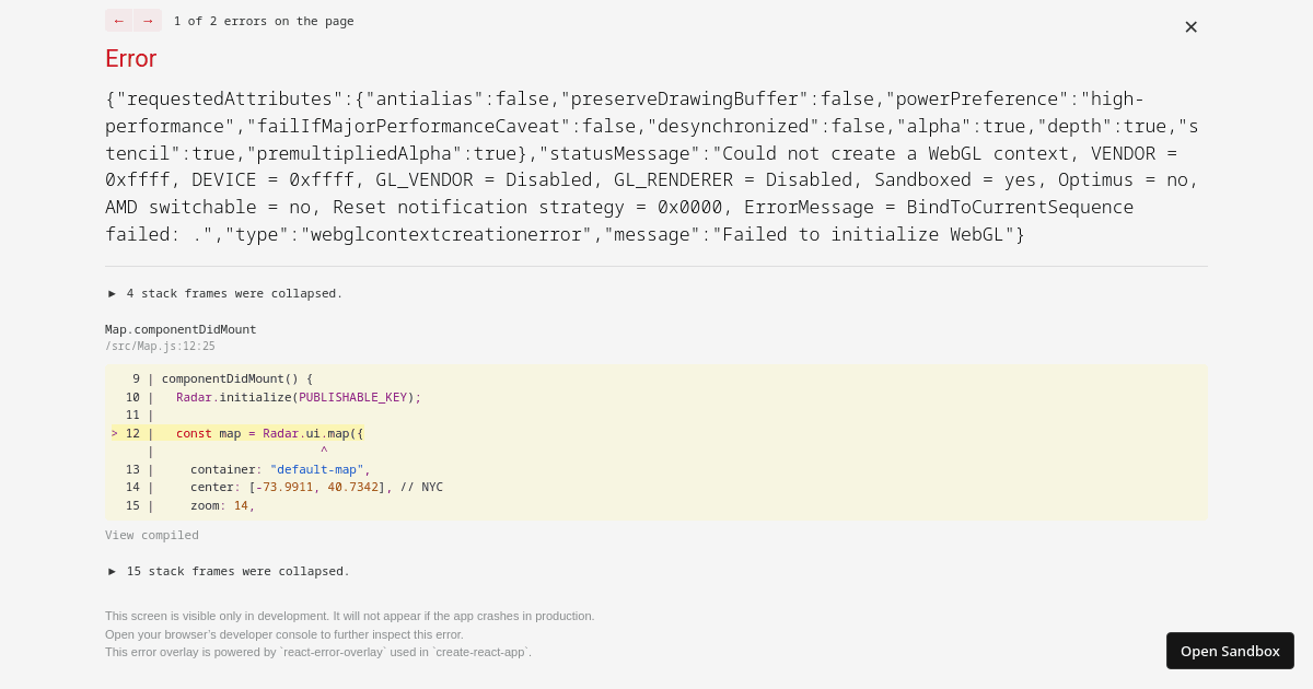 maps - Codesandbox