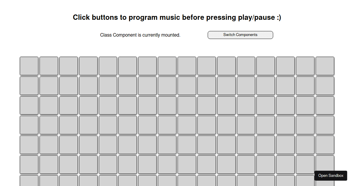Step Sequencer - Codesandbox