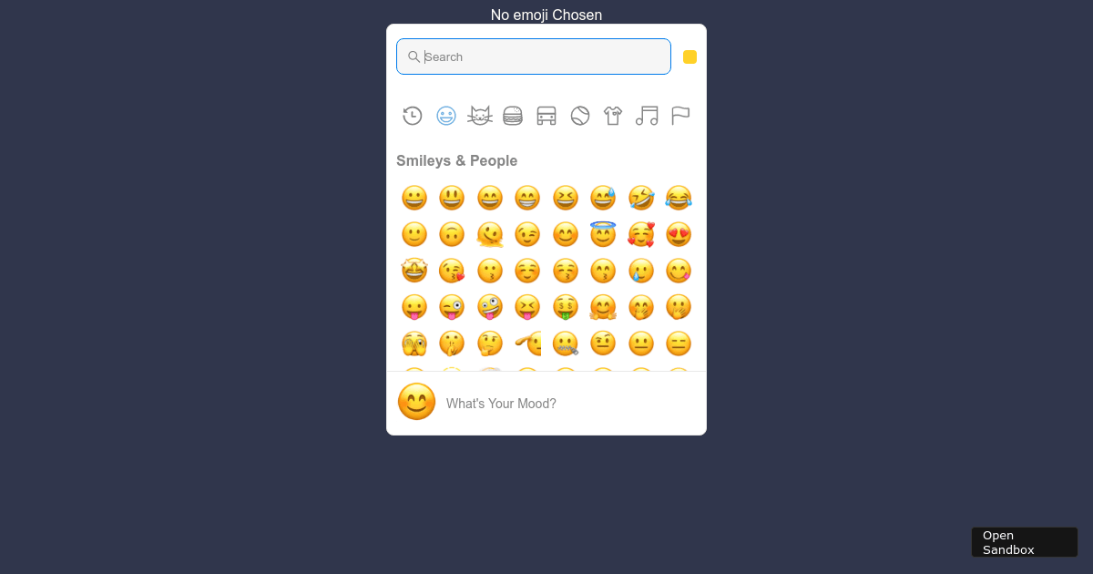 Emoji Picker React 4 (forked) Codesandbox