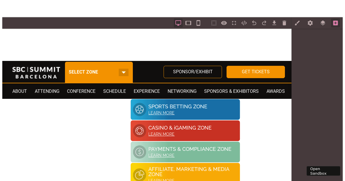 Vue GrapesJS (forked) Codesandbox