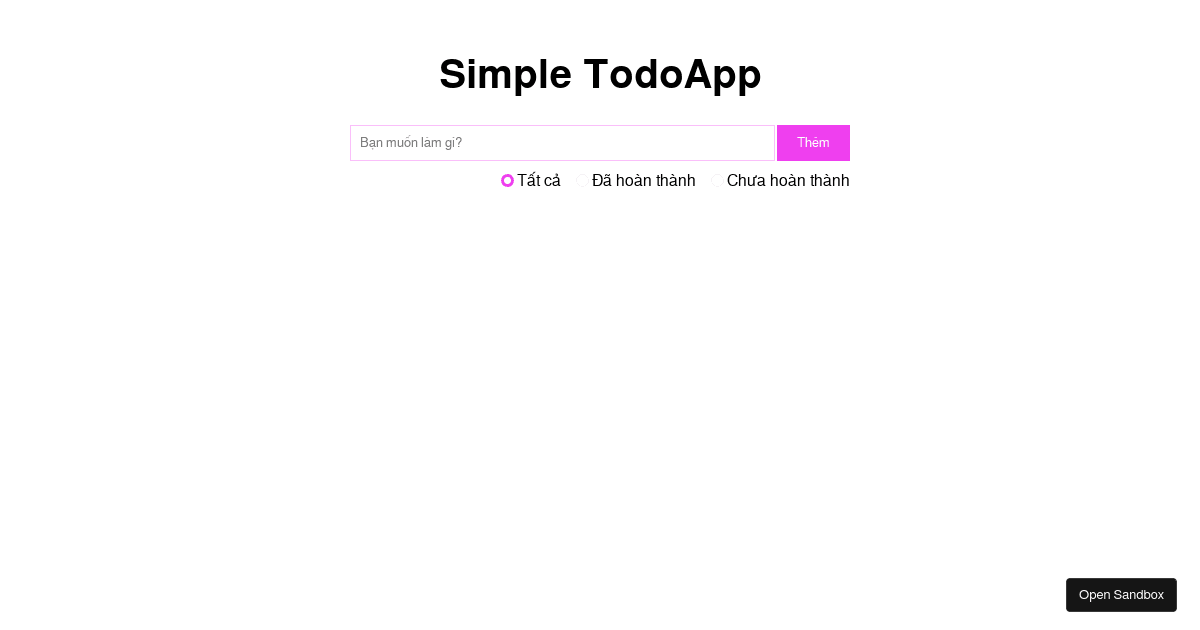 todo - Codesandbox