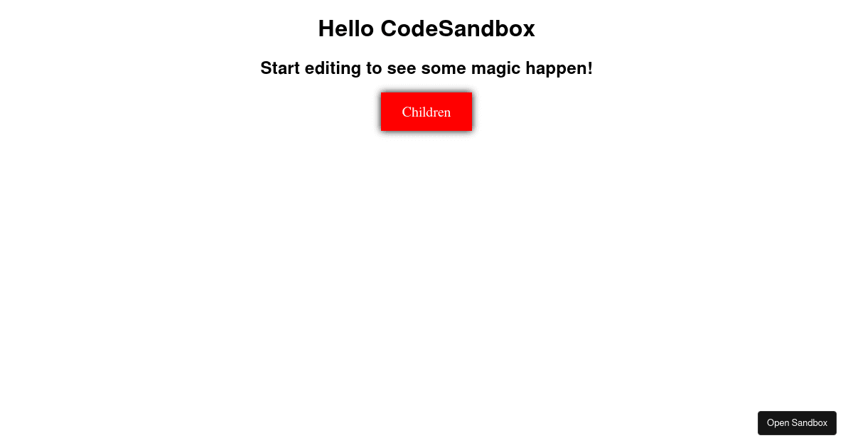 react - Codesandbox