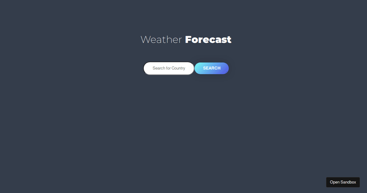 weather - Codesandbox