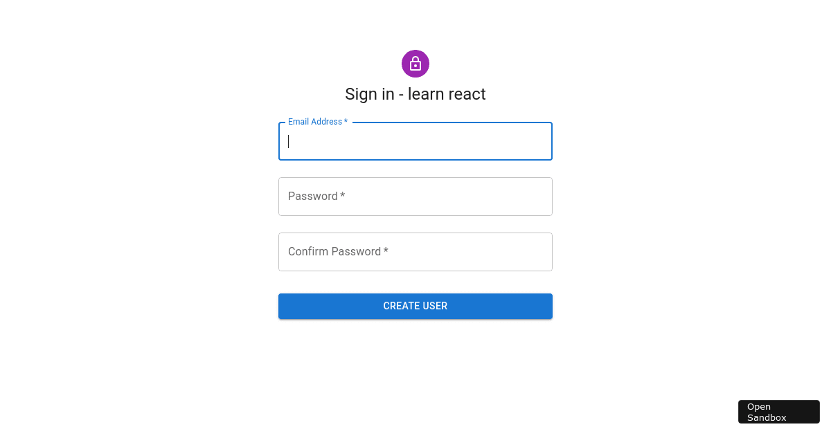 dashboard - Codesandbox