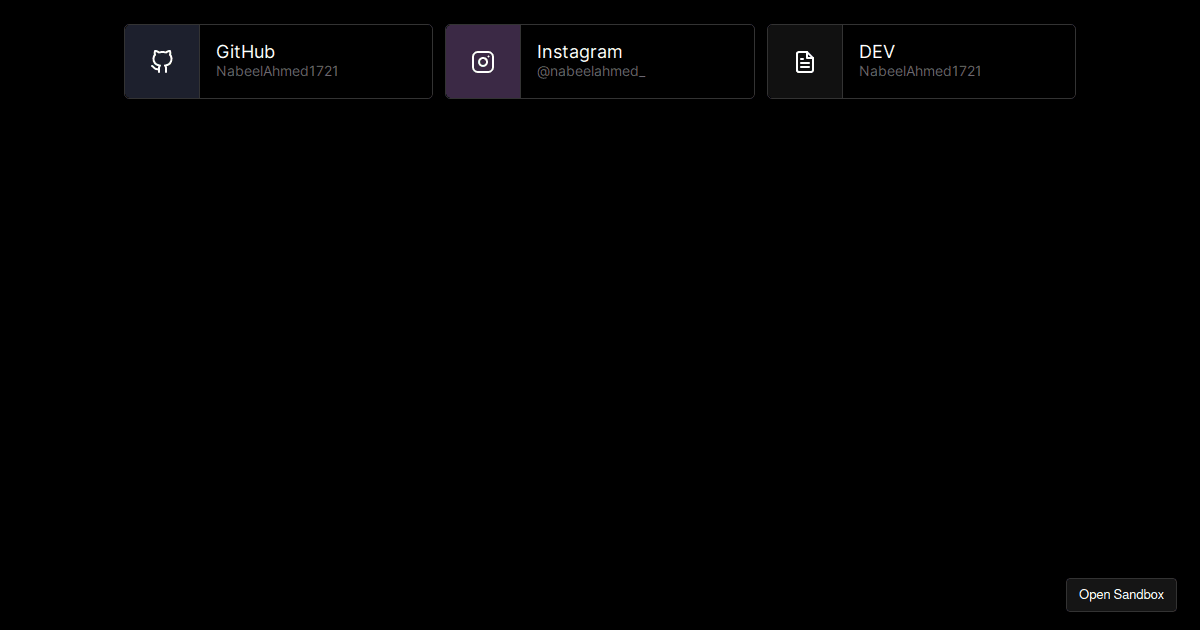 Minimalist Link Component - Codesandbox