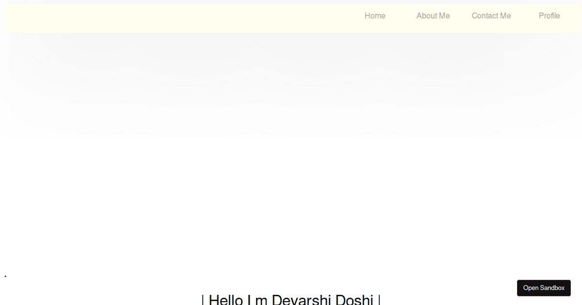 Personal Blog - Codesandbox
