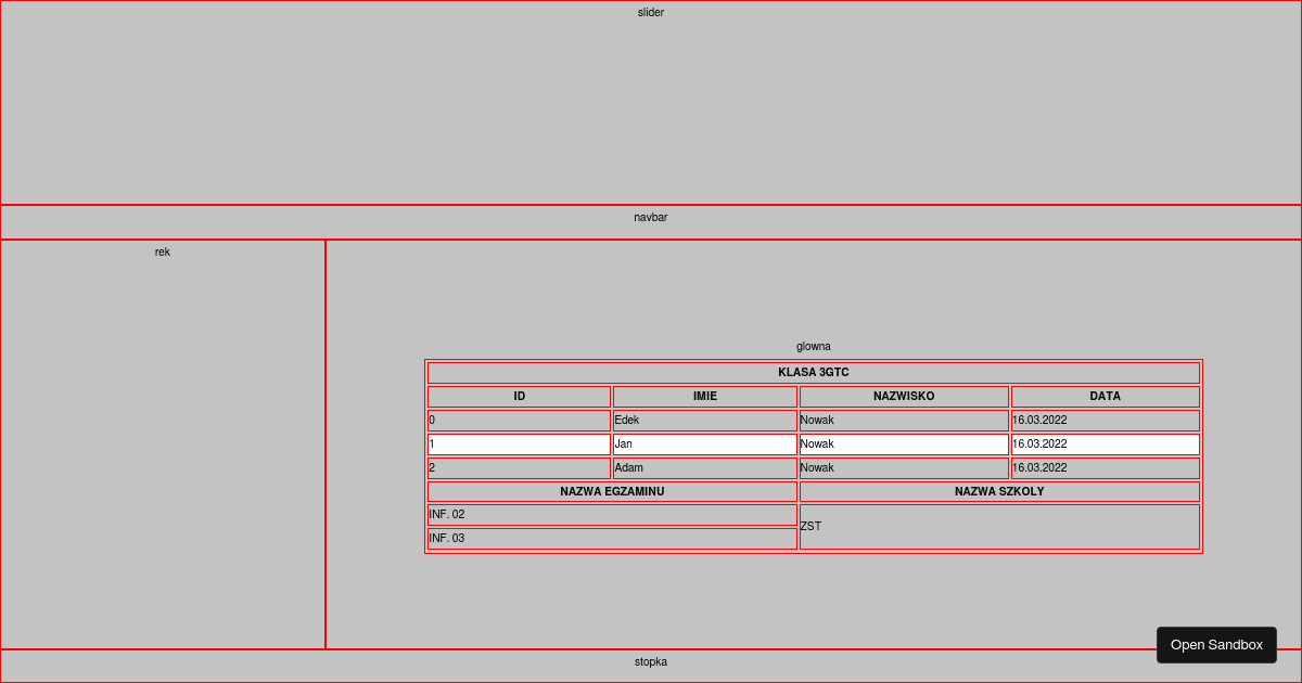 static - Codesandbox