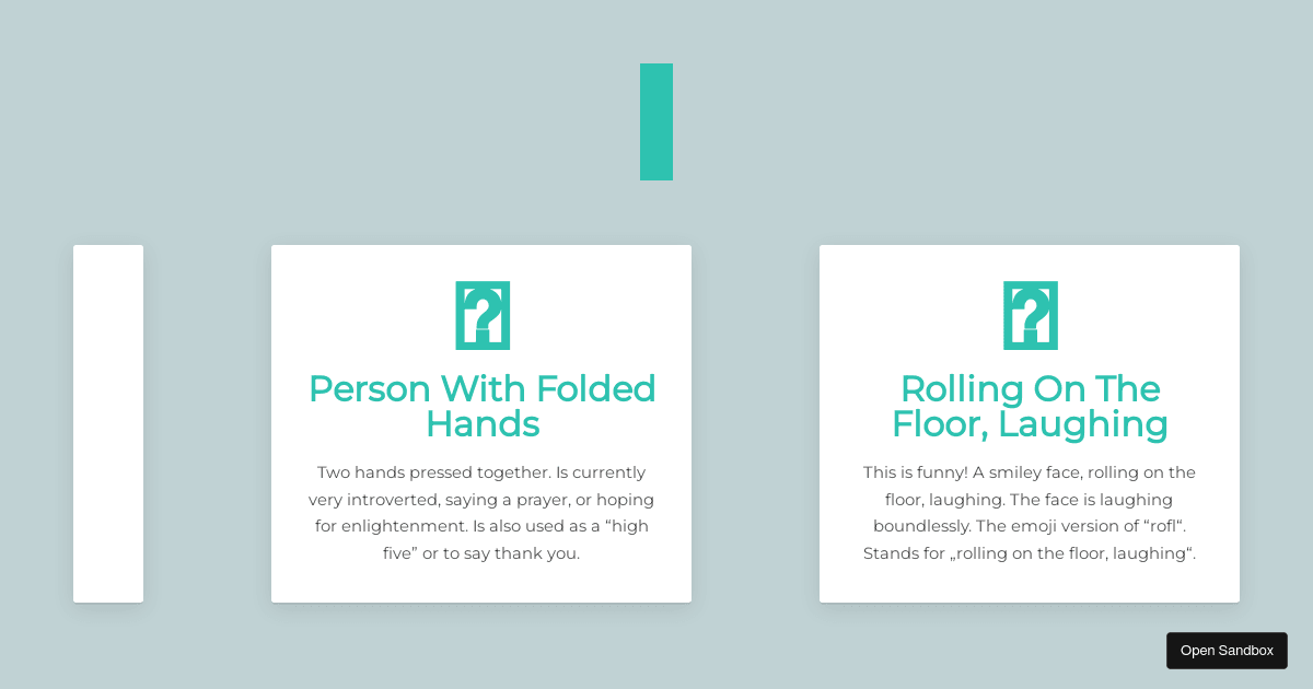 Mapping Components Practice (forked) - Codesandbox