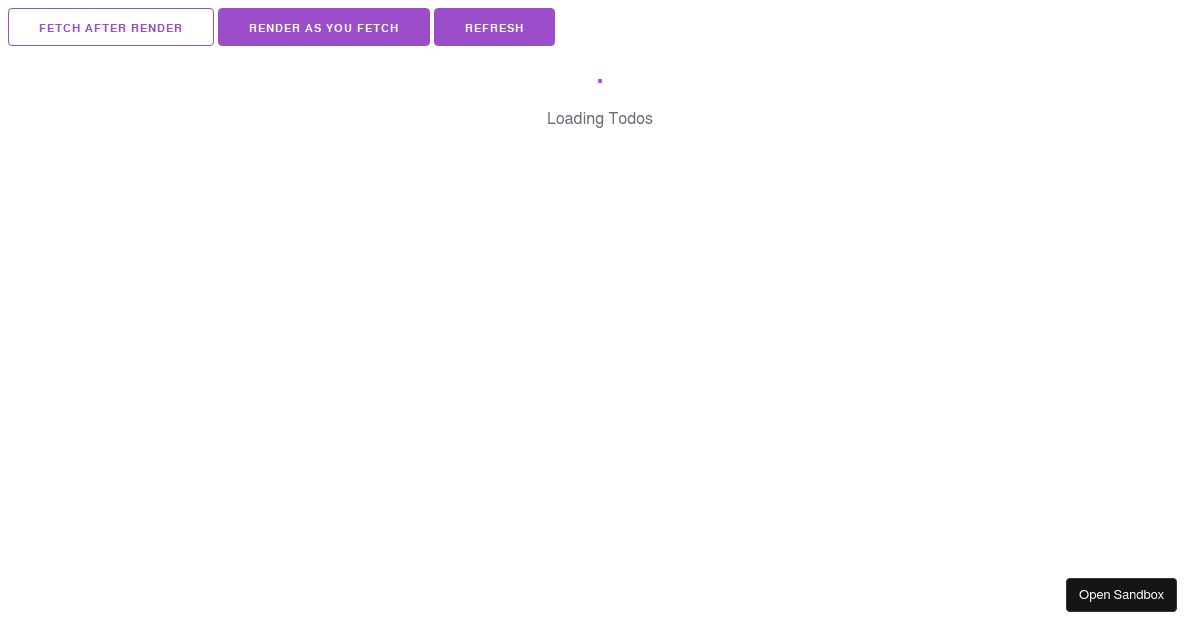 React Concurrent - Codesandbox