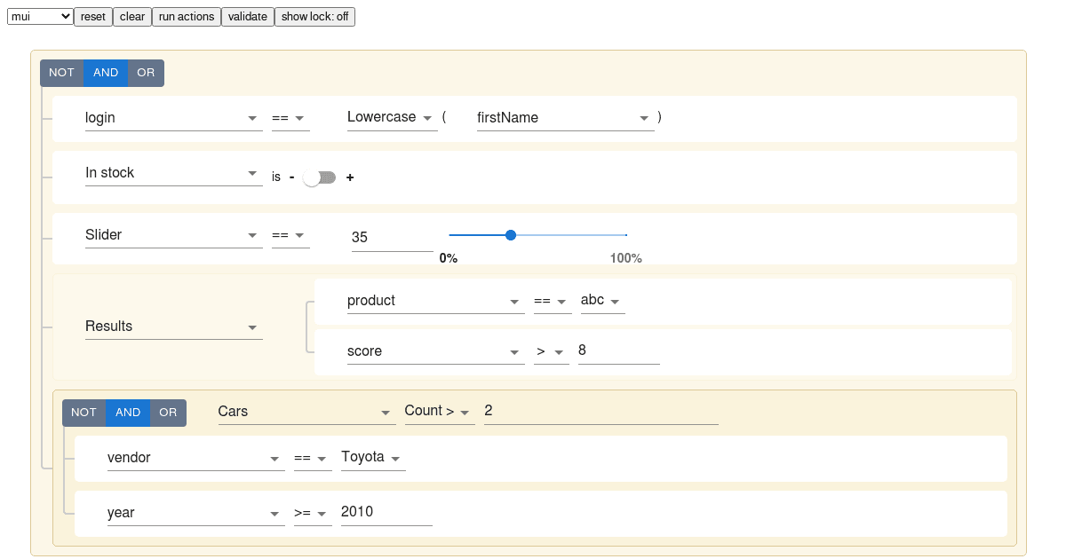 @react-awesome-query-builder/examples - Codesandbox