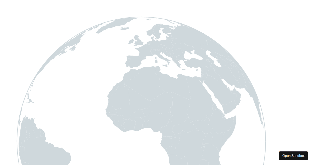 React-Simple-Maps Globe - Codesandbox