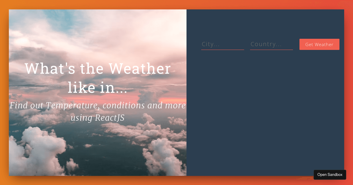 weather-app - Codesandbox