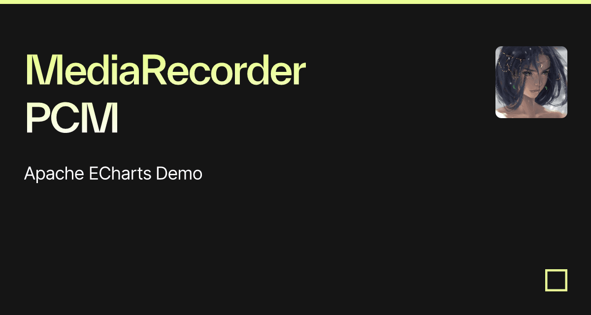 MediaRecorder PCM - Codesandbox