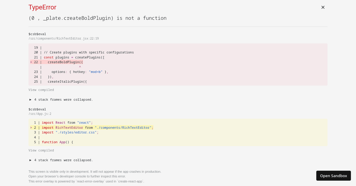 editor - Codesandbox